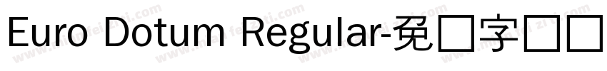 Euro Dotum Regular字体转换